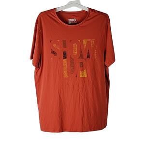 Epic Black History Month "Show Up" Short Sleeve Tee, Red, Sz XL, NWT